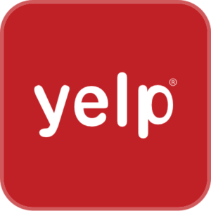 Yelp social media review icon.